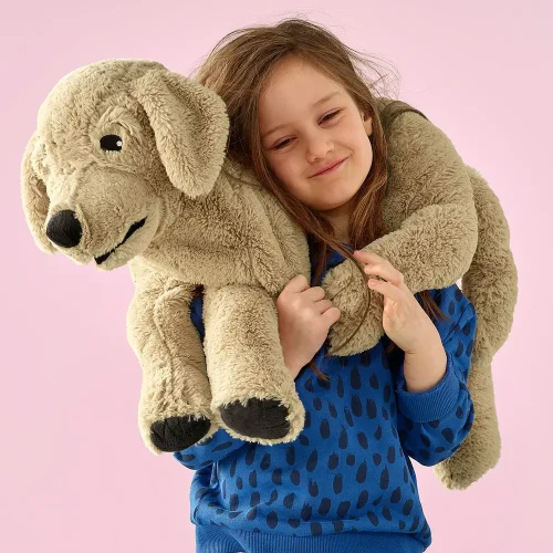 Golden Design Ravi Large plush golden retriever dog, soft toy, 75 cm, brown, Ravi - Teddyway