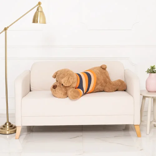 Teddyway Ladies Plush Dog, Soft Toy, 70 Cm, 27 Inches, 2.3 Feet, White - Teddyway