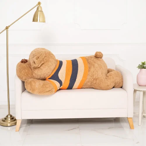 Teddyway Ladies Plush Dog, Soft Toy, 70 Cm, 27 Inches, 2.3 Feet, White - Teddyway