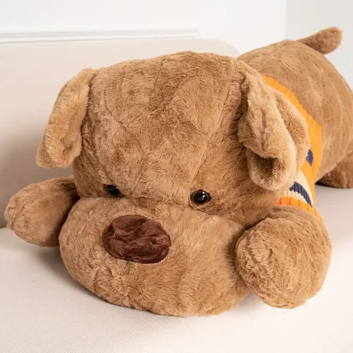 Teddyway Ladies Plush Dog, Soft Toy, 70 Cm, 27 Inches, 2.3 Feet, White - Teddyway