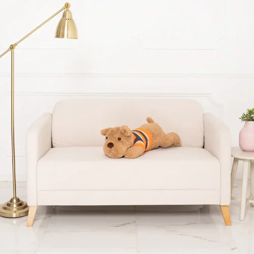 Teddyway Ladies Plush Dog, Soft Toy, 70 Cm, 27 Inches, 2.3 Feet, White - Teddyway